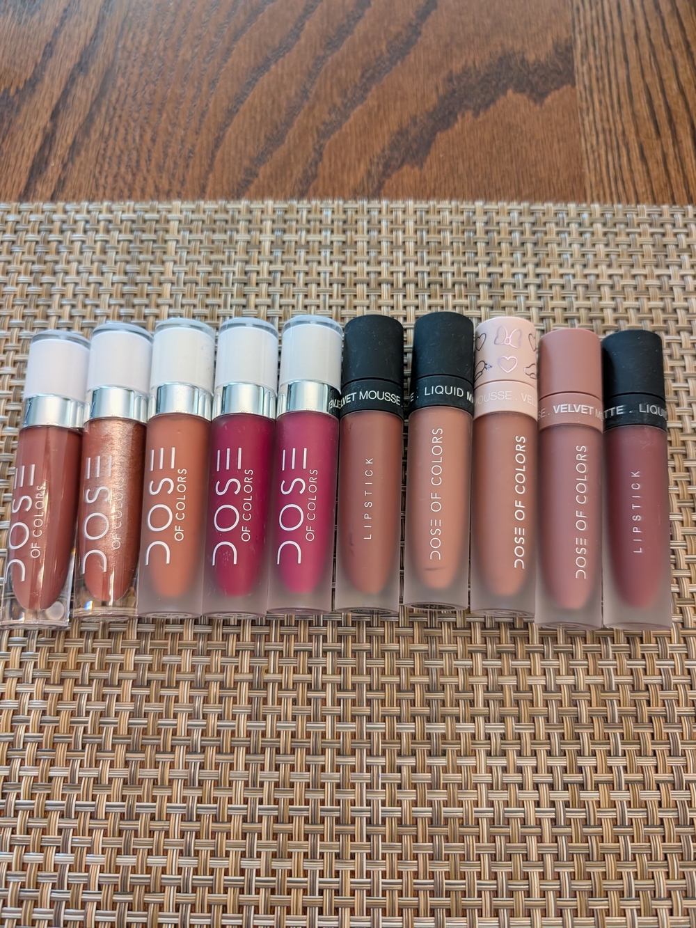Dose of Colors Nude & Pink Lipstick Set - Matte & Velvet Liquid Lipsticks